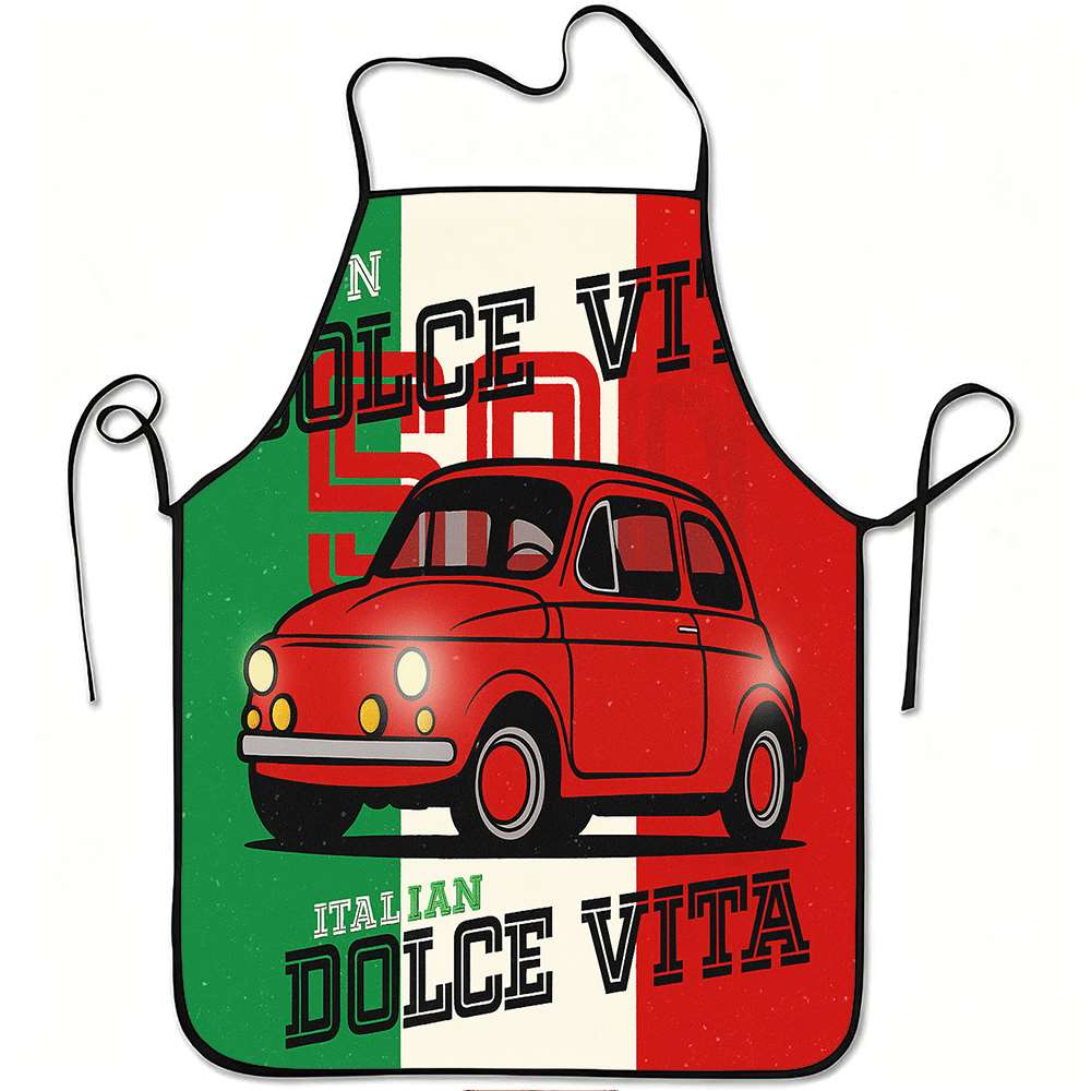 Kitchen And Baking Life - 1 Avental Divertido com Tema Italiano,