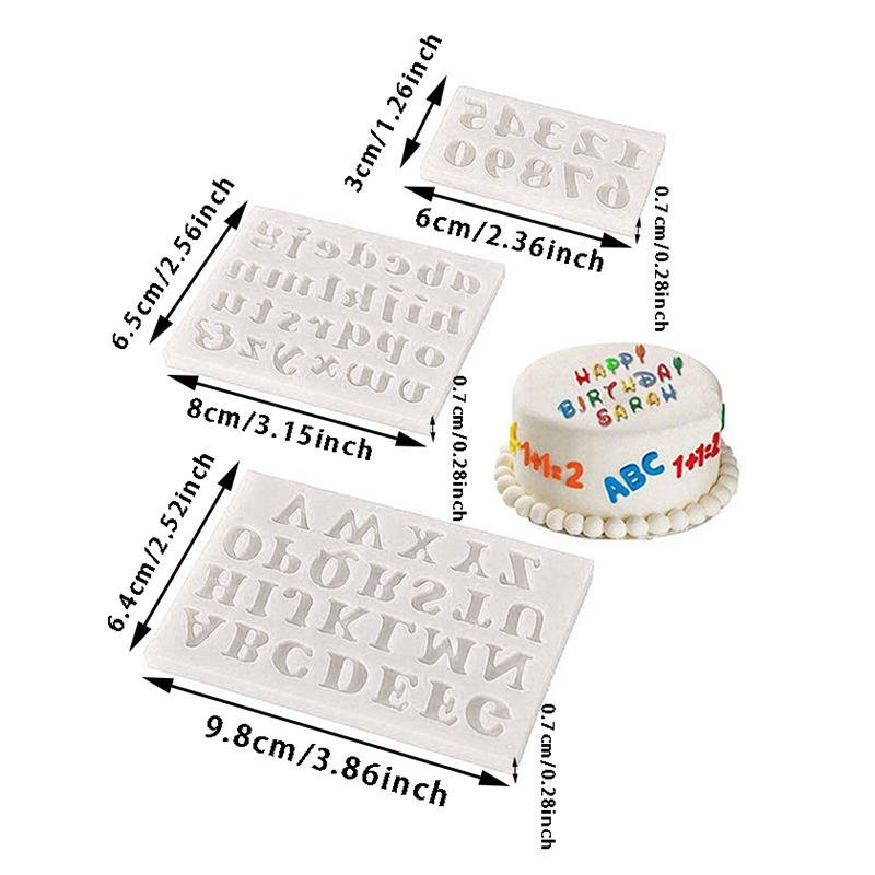 Molde de Silicone Alfanumérico - Kitchen And Baking Life avaliação e preço