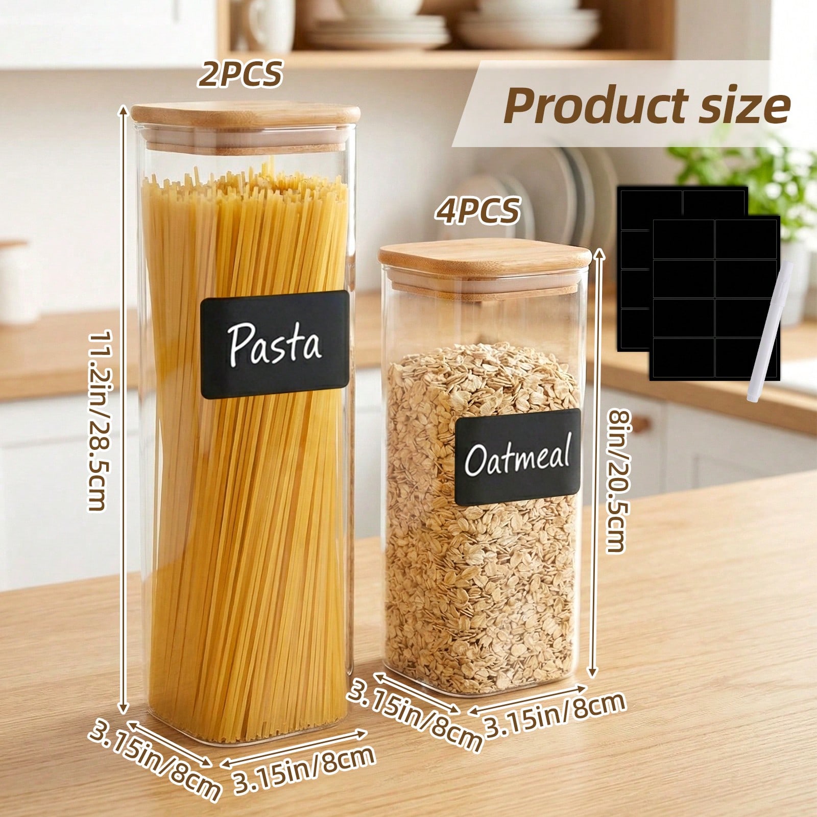 Recipientes de vidro para arma - Kitchen Baking Storage Containers avaliação e preço