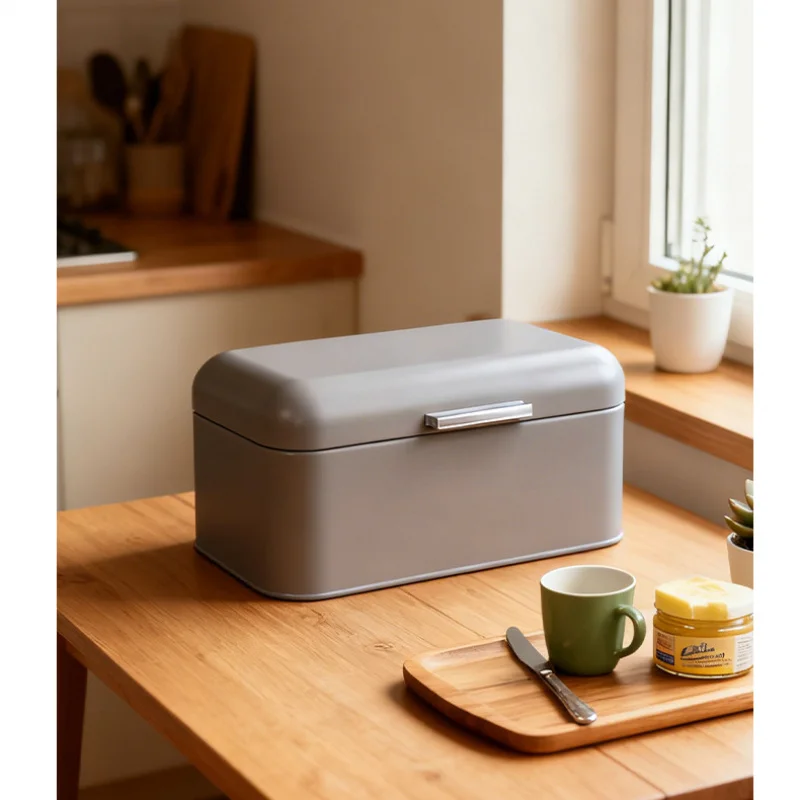Caixa de Pão de Metal, Recipie - Kitchen Baking Counter avaliação e preço