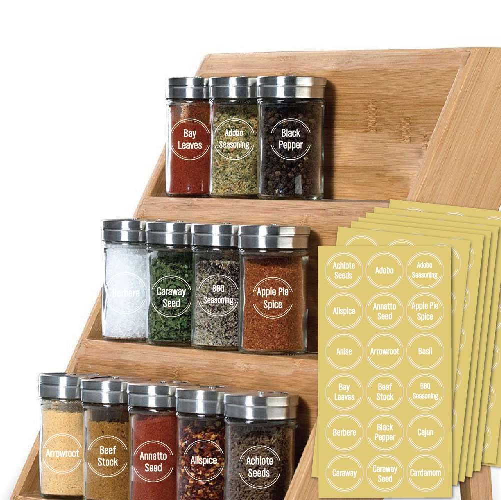 Etiquetas adesivas para frasco - Kitchen Baking Tools Names avaliação e preço