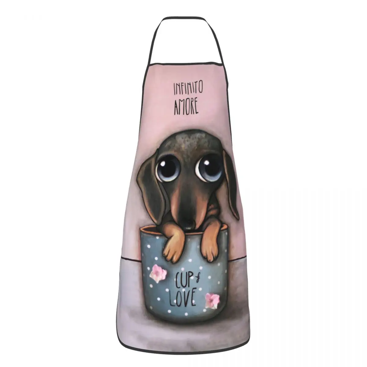 Dachshund copo amor aventais p - Kitchen Baking Cloth avaliação e preço