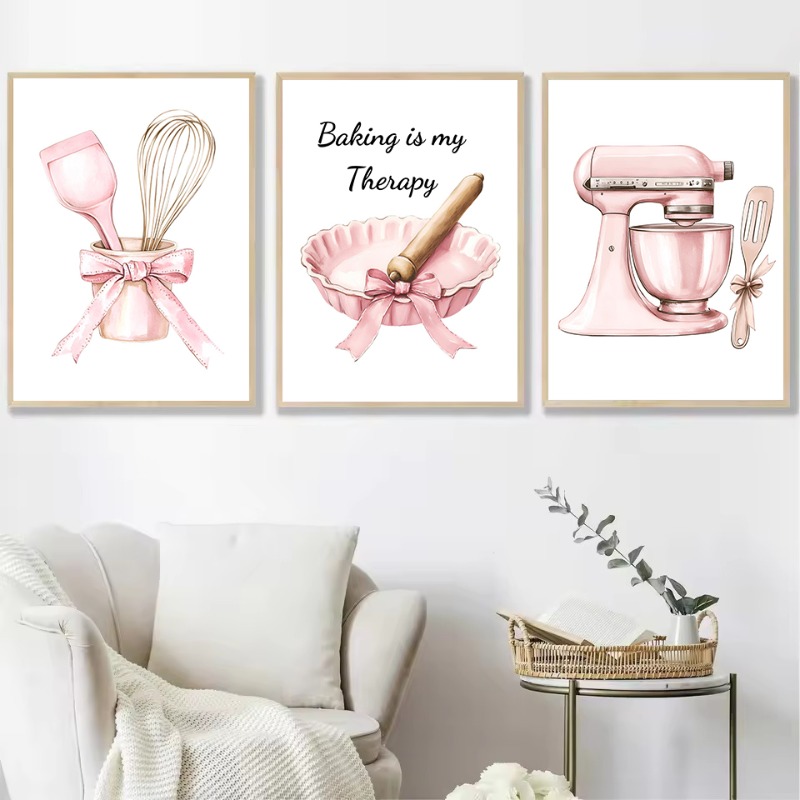 Retro rosa cozinha bonito mist - Kitchen And Baking Life avaliação e preço