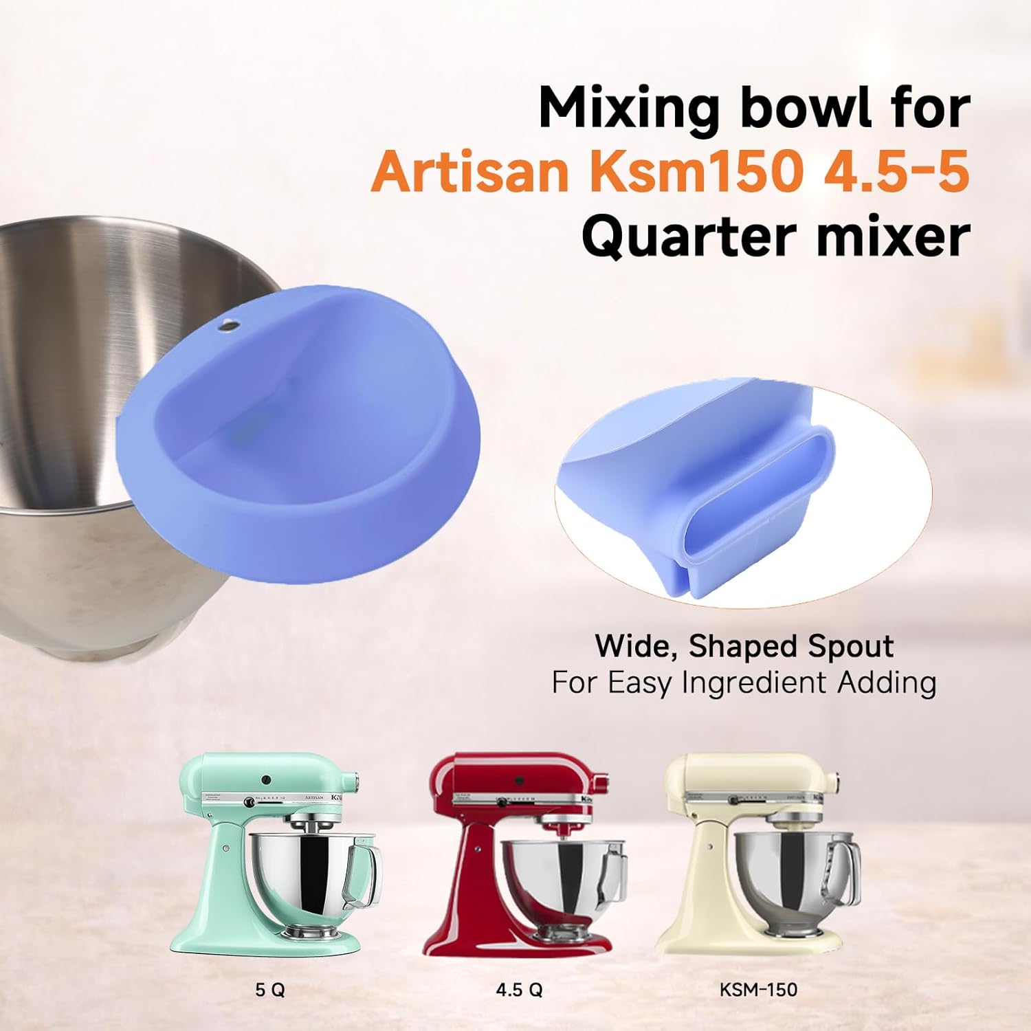 Funil de Silicone Azul para Mi - Kitchen Aid Baking Bread avaliação e preço