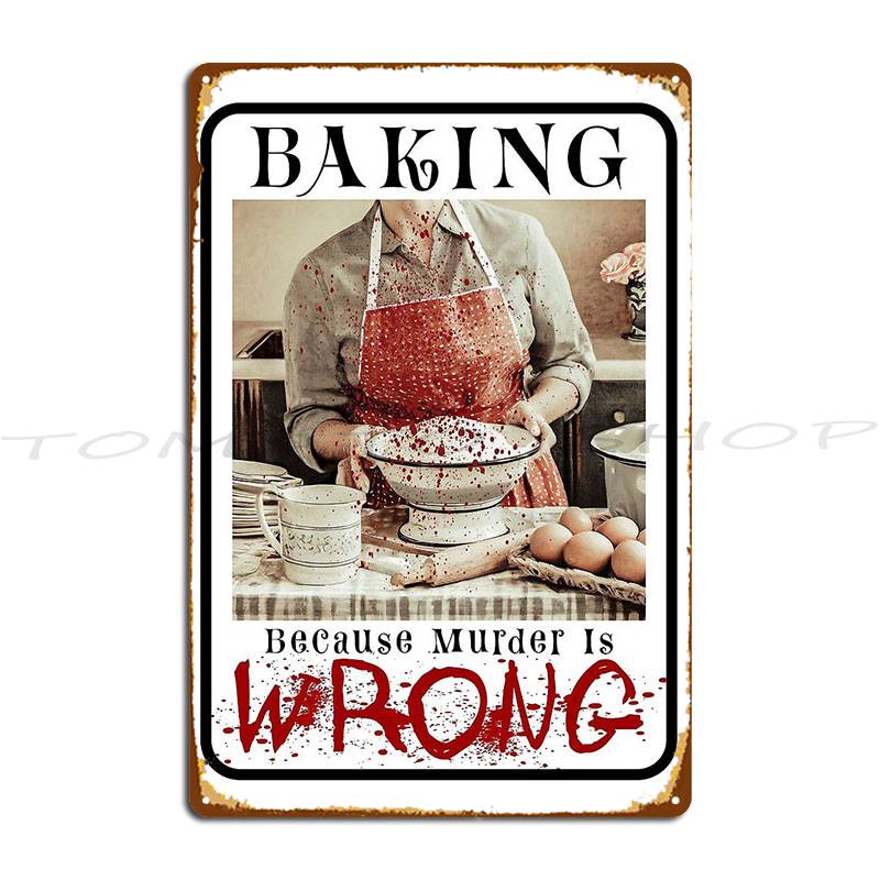 Placa de Metal Retrô Personali - Kitchen And Baking Life avaliação e preço
