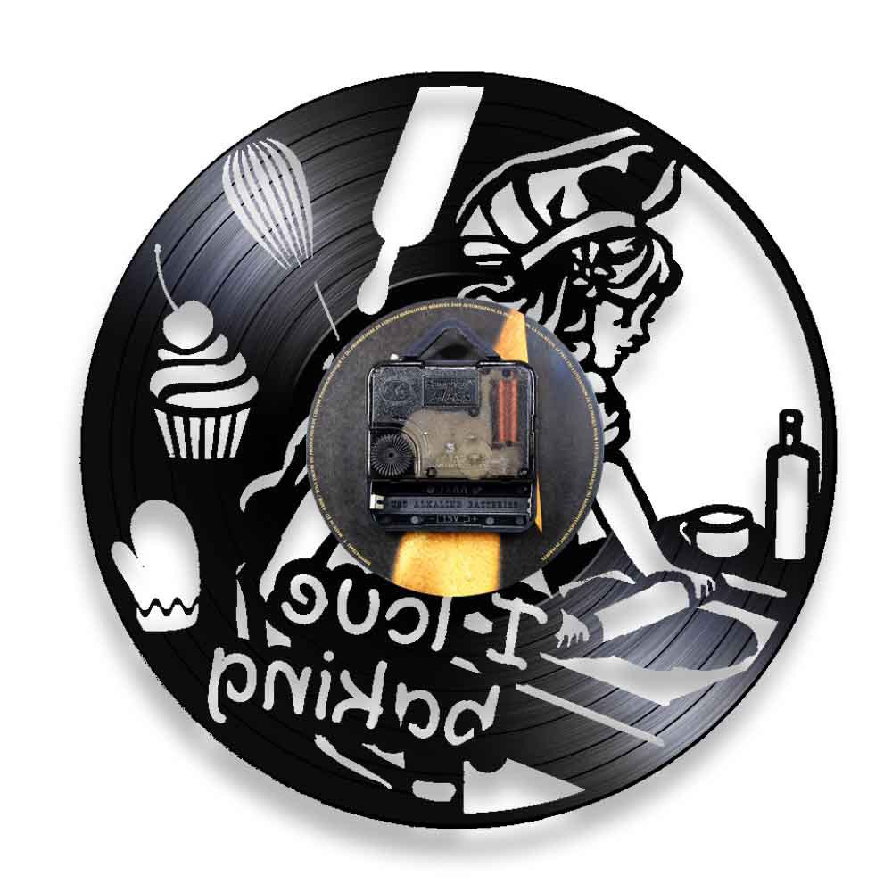 Relógio de Parede de Vinil com - Kitchen And Baking Life avaliação e preço